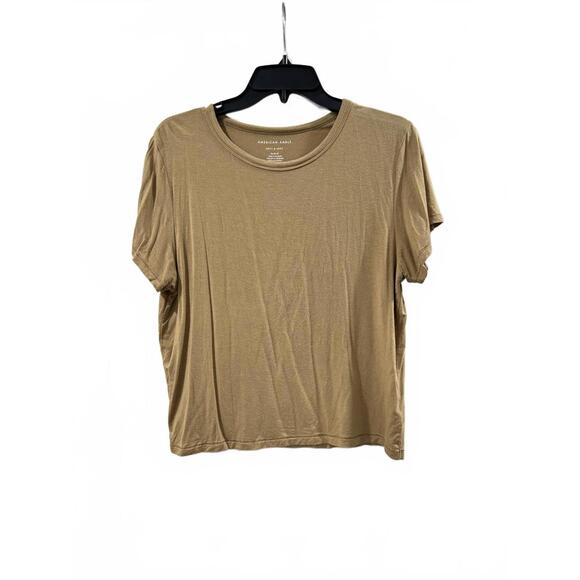 American Eagle Soft & Sexy Lightweight Crewneck Brown T-Shirt- Size Medium - Picture 2 of 8